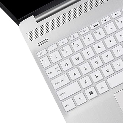 Keyboard Cover for 17.3" HP Laptop 17-by 17-by2053cl 17-by4633dx 17-by0061st 17-by0021dx, HP Envy 17m-ae011 17m-ae111 /17.3 hp 17-bs Series 17-bs010 17-bs020 17-bs019 17-bs049 /15.6" HP Envy X360 15 - color: White