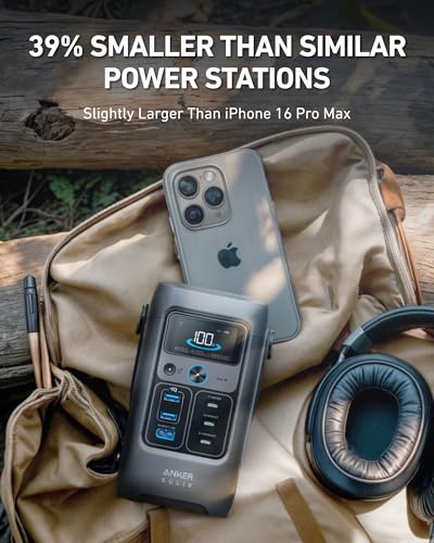 Anker SOLIX C200 DC Power Bank Station and 60W Solar Panel, 192Wh Portable Power Station, LiFePO4 Battery, 200W Solar Generator, For Outdoor, Camping, Traveling, and Emergencies - style: SOLIX C200 DC + 60 W Solar Panel