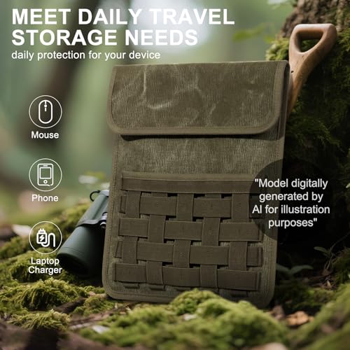 Gexmil 11 Inch Tablet Sleeve for iPad A16 11"., Air 11 inch M3/M2, Pro 11 M4, iPad 10/9/8/7, Air 5/4/3/2/1,Mini 7/6/5/4/3/2/1,Galaxy Tab S9/S8/S7 11, Tab A7/A8/A9/S6 L,Army Green - color: Army Green, size: 11 Inch