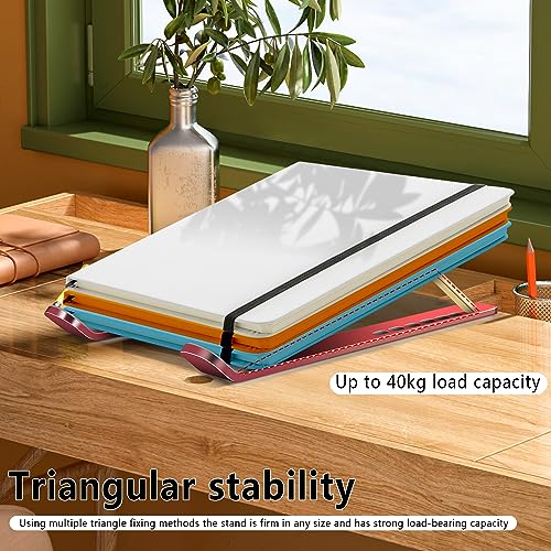 Laptop Stand, Computer Tablet Stand, Adjustable Aluminum Foldable Portable Laptop Holder Riser, Compatible with MacBook Air Pro, Lenovo, HP, Dell, More 10-15.6” Laptops and Tablets (Red) - color: D102 Red