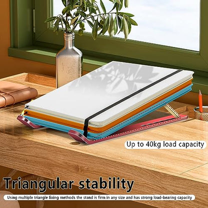 Laptop Stand, Computer Tablet Stand, Adjustable Aluminum Foldable Portable Laptop Holder Riser, Compatible with MacBook Air Pro, Lenovo, HP, Dell, More 10-15.6” Laptops and Tablets (Red) - color: D102 Red