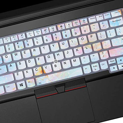 Keyboard Cover for 15.6" Lenovo ThinkPad E15 Gen 4/3/2, ThinkPad L15 Gen 2/1, ThinkPad T15 T15p T15g P15 P15s P15v Gen 3/2/1, ThinkPad E580 E590 E595 L580 L590 P52 P53 P72 P73 T570 T575 T580 T590 -DL - color: Colors