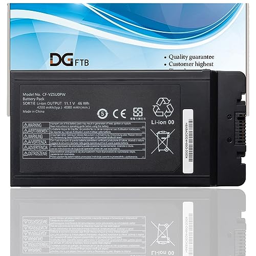 DGFTB CF-VZSU0PW CF-VZSU0PR Battery Replacement Pack for PANASONIC TOUGHBOOK CF54 CF-54 Mk1 Series 54 Gloved Multi Touch, 54 Lite, 54 Performance, 54 Prime Higher Capacity (11.1V 46Wh/4200mAh)