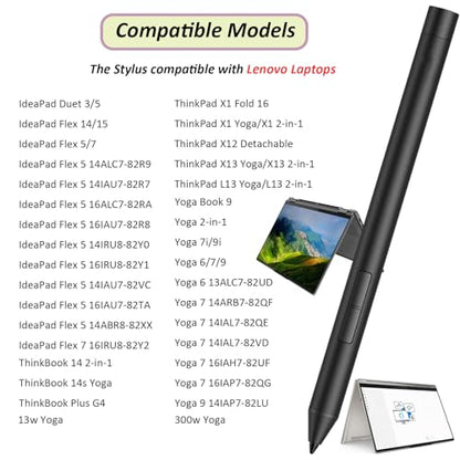 Digital Pen G1 Pro Pen for Lenovo Digital Pen 2 Compatible with Lenovo Yoga 7/7i/9/9i,IdeaPad Flex 5 5i,IdeaPad Duet 3/5,ThinkBook 13x G2 IAP-21AT Pen
