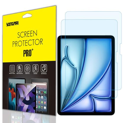 2pcs For iPad Air 11" M4/M3/M2 Blue Light Blocking Screen Protector | For iPad Air (8/7/6th generation) anti-blue light, anti-glare, anti-fingerprint, no bubbles, eye protection screen protector - size: iPad Air 11 Inch (2026/2025/2024 8th/7th/6th Gen)