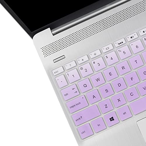 Keyboard Cover for 15.6 HP Laptop 15-ef 15-db/dy 15-ef2099nr 15-ef2127wm 15-ef2126wm 15-ef2500la 15-ef0875ms 15-ef1040nr 15-ef0023dx 15-ef2030tg 15-ef2747wm 15-ef1041nr 15-ef2025tg ef1300wm ef2040tg - color: GradualPurple