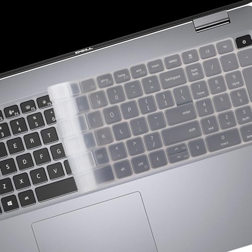 Keyboard Cover for Dell Latitude 3540 3550 5520 55215530 5531 5540 5550 & Precision 3590 3591 3580 3581 3560 3570 3561 3571 Laptop, Dell Latitude 15.6 inch 2025 2024 2023 2022 Keyboard Skin-Clear - color: Clear