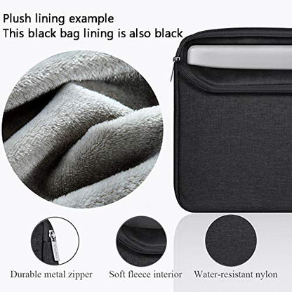 Voova Laptop Sleeve Carrying Case 15.6 16 Inch,Slim Computer Cover Bag Compatible with MacBook Pro 15/16, Dell xps 15,15-16 Inch HP Dell Asus Acer Laptop, Black - color: Black, size: 15.6-16 Inch
