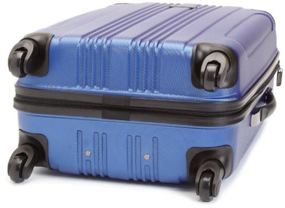 Kenneth Cole REACTION Out of Bounds Lightweight Hardshell 4-Wheel Spinner Luggage, Cobalt Blue, 24-Inch Checked - color: Cobalt Blue, size: 24-Inch Checked