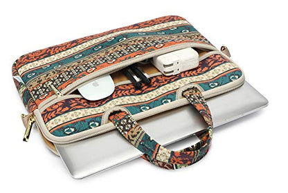 kayond Red Bohemia Patten Waterproof Laptop Shoulder Messenger Bag Case Sleeve for 12 Inch 13.3 Inch Laptop - color: Red Bohemia, size: 13-13.3 inch