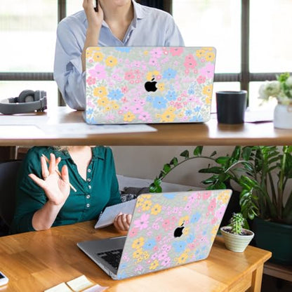 YSCLBAHUK for MacBook Air 15 inch Case 2026-2023 Release M5 A3448 M4 A3241 M3 A3114 M2 A2941 Liquid Retina Display, Hard Shell Case with Keyboard Cover+Screen Film+Trackpad Film, Colorful - color: Colorful