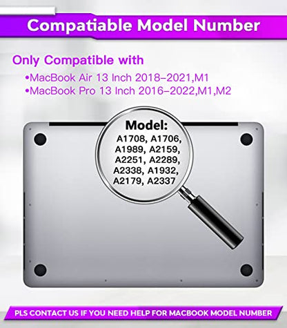 PYS macbook air 13 inch privacy screen Compatible with MacBook Air 13.3'(Released in 2018-2021: A1932,A2179,A2337)-Anti Glare，Webcam Cover Slider，Provide Privacy, Ultra Slim，Easy On - size: MacBook Air 13 Inch(2018-2021,M1)
