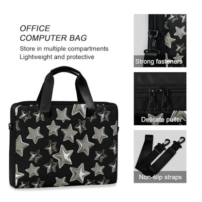 MNSRUU Laptop Bag for 15.6 inch Black Gothic Bats - color: Star I23271