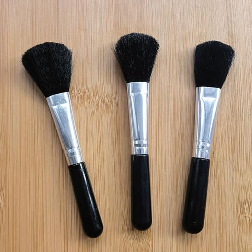 3Pcs Laptop Keyboard Cleaning Brush Portable Notebook Keyboard Brush, Camera Photo Cleaning Brush for Mobile Phones Car Computer (Black)