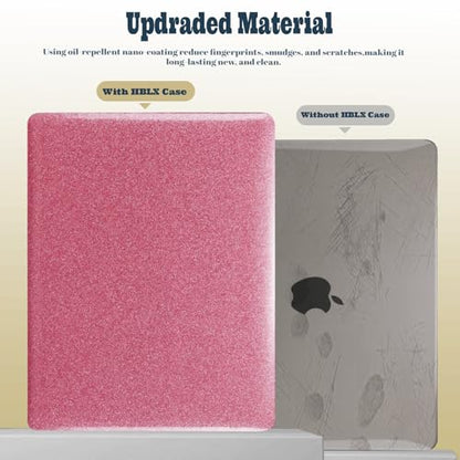 Laptop Shell for MacBook Air 11 inch Case 2015 2014 2013 2012 2011 2010 Release Model A1465 A1370,Air 11.6" Leather Protective Laptop Hard Case & Keyboard Cover,Pink Glitter - color: Pink Glitter, size: Air 11" 2010-2015(A1370/A1465)