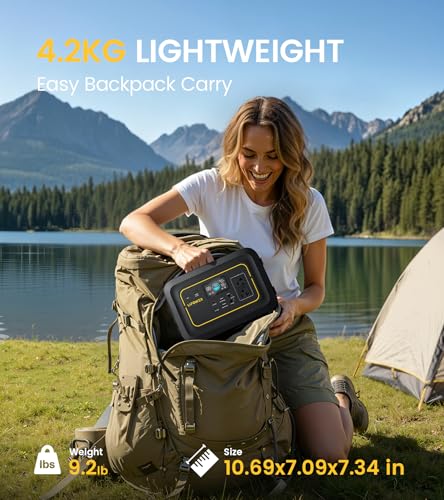 Lipower Portable Power Station 296Wh Backup Battery 300W Solar Generator | 20ms UPS, 300W AC Outlet, 1-Hour Fast Charge, Dual PD 100W USB-C, 200W Solar Input for Camping, CPAP, Home & Emergencies