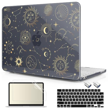 Compatible with MacBook Neo 13 inch (2026 Release A3404) (A18 Pro) with Liquid Retina Display, Printed Slim Protective Case with Screen Protector & Keybaord Cover, Constellations - color: Constellations
