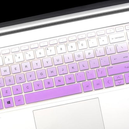 Keyboard Cover for 15.6 17.3 HP Laptop 17-cn 17-cp 15-fc 15-fd 15-eg 15-eh 15-er Series 15-fd0083wm 15t-fd000 15-fc0013od 15-fc0081nr 15-fc0093dx 15t-eg300 115z-eh000 17t-cn300/cn400 17-cp2099nr - color: GradientPurple
