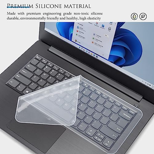 Universal 13" 14" Laptop Keyboard Cover Skin for 13-14 Inch Laptop Notebook Keyboard, Ultra Thin Dell HP Acer ASUS Lenovo MacBook Keyboard Protector(12.2" x 5.07") - Clear - size: 13-14 inch Universal Laptop Keyboard