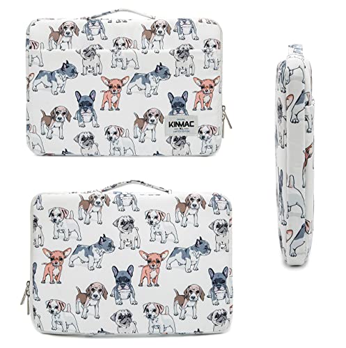 Kinmac Dogs 360° Protective Laptop Sleeve with Handle Computer Case Bag for Surface Pro,MacBook Pro 13",MacBook 12",New MacBook Air 13" Retina and iPad pro 12.9 - color: Dogs, size: 12 inch-13.3 inch