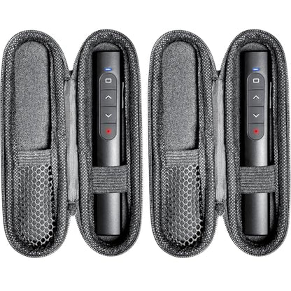 (2 Units) Wireless Presenter Remote with Case, Presentation Clicker with Hyperlink & Volume Remote Control PowerPoint Office Presentation Clicker for Keynote/PPT/Mac/PC/Laptop(Battery Included) - style: 2 Units Black & Case