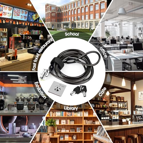 Laptop Cable Lock Hardware Security Cable Lock Anti Theft Combination Lock, Laptop-Computer-Security-Locks for Laptop PC Monitors Projectors Docks Tablet Notebooks (10pack) - size: 10 Packs