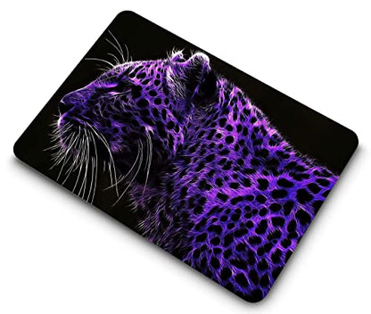 Laptop Case Compatible with Old Version MacBook Pro 13 Inch Case 2012 2011 2010 2009 2008 Release Model A1278 with CD-ROM, Plastic Hard Shell Case Cover & Keyboard Cover Skin - Leopard - color: CH32 Leopard, size: Pro 13" w/CD-ROM 2008-2012(A1278)