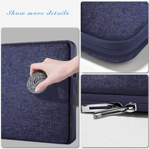 Hseok Laptop Case 13.3 14 inch Sleeve, Rainproof & Shockproof Carrying Case Compatible with MacBook Pro/Neo 14 M5/M4/M3/M2/M1,13.3 MacBook Air/Pro,XPS 14 and Most 13"-14" Notebook Tablet,Blue - color: Blue