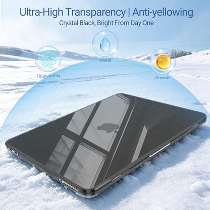 MOSISO Compatible with MacBook Neo Case 13 inch 2026 A3404 A18 Pro Chip | Ultra-Thin Surpass Natural Beauty Seamlessly Closes Protective Hard Shell Case Cover, Crystal Black - color: Crystal Black