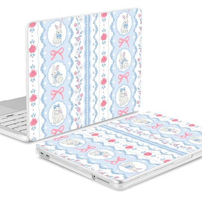 Tuiklol for 2026 MacBook Neo 13 Inch A18 Pro Chip Case, (Model A3404) Anti-Scratch Anti-Drop Slim Hard PC Shell Case with Shockproof Protective MacBook Neo Laptop Cover, Bunny Bow - color: Bunny Bow