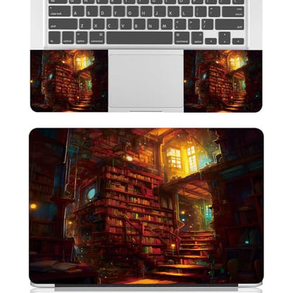 Universal Laptop Skin Sticker Decal for 11.6”12" 13" 13.3" 14" 15" 15.4" 15.6" Reusable Waterproof Scratch-Scratch Resistant Protective Vinyl Laptop Notebook Skin Stickers - Books - color: Books