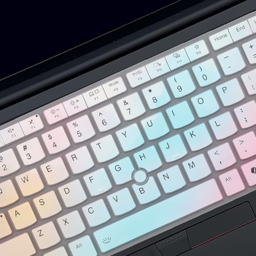 Keyboard Cover for 2026 2025 2024 Lenovo Thinkpad T14 T14s Gen 6/Gen 5 14", Thinkpad E14 Gen 7 14", Thinkpad L14 P14s Gen 6/Gen 5 14" US Layout (Not Fit T14 T14s L14 P14s Gen 4/3/2/1, E14 Gen 6/5/4) - color: Clear