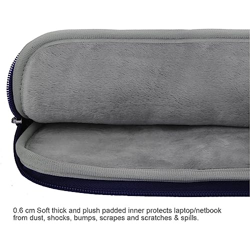 Arvok 17 17.3 Inch Water-Resistant Canvas Fabric Laptop Sleeve with Handle&Zipper Pocket/Notebook Computer Case/Ultrabook Carrying Bag for HP/Dell/A sus/Acer/Samsung, Black - color: Dark Blue, size: 17 inch