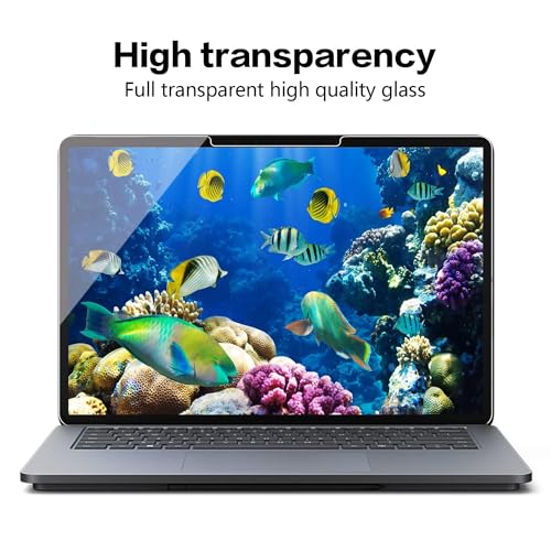 Megoo ArmorShield Screen Protector for Surface Laptop Studio 2/1, 14.4 Inch 9H Tempered Glass Film, HD Clear, Scratch Resistant, Surface Pen & Case Friendly, 2 Pack - size: Studio 1/2 14.4"