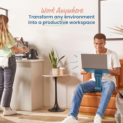 ECR4Kids The Surf Folding Portable Activity Lap Desk, Adjustable, Flexible Seating, Peacock Blue - color: Peacock Blue