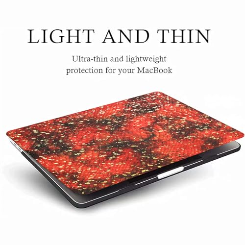 for MacBook Air 13 inch Case M1 2021 2020 2019 2018,Snake Leather Brown | MacBook Air Case A2337 A2179 A1932,Logo Cutout,Scratch, Elegance Luxury,Dent Resistant,Easy Snap-On,Durable,Keyboard Cover - color: Snake Brown, size: (A1932/A2179/A2337 M1) Mac 201