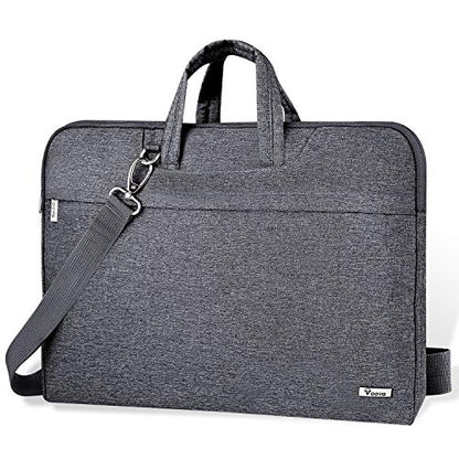 Voova 13.3-13 Inch Laptop Sleeve with Handle, MacBook Sleeve, Gray | Splash-proof laptop sleeve with handle and removable strap; fits 13-inch MacBook Air/Pro M1-M5, HP, Lenovo, Asus and Acer - color: Grey, size: 14-15.6In & 2019 New Macbook Pro 16 Inch