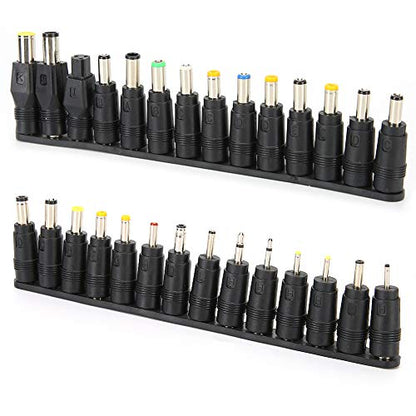 DC Power Adapter, DC Connectors Plug Kit, DC Power Adapter Converter for Laptop, Balance Bikes, Scooters, Wheelchairs