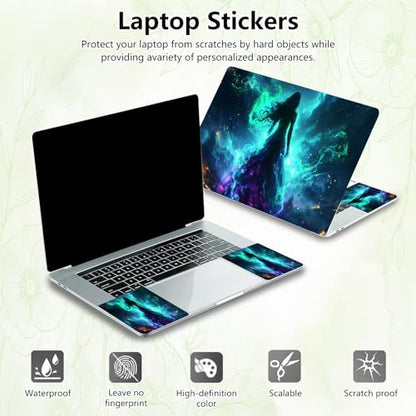 Laptop Skin Sticker Decal, Universal Reusable Vinyl Laptop Cover for 12" 13" 13.3" 14" 15" 15.4" 15.6" Notebook PC, Waterproof Scratch-Resistant with 2 Wrist Pads, Easy to Apply & Remove,Galaxy Girls - color: Galaxy Girls