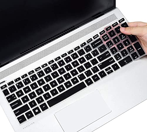 Keyboard Cover for HP Laptop 15.6 15-dw 15-dy 15-da/db 15-ef 15-bs/bw 15-dy5033dx dy5073dx dy2073dx dy5399nr dy5599nr 15-dw4047nr 15t-dw400/HP 17.3 Laptop 17-by/bs/ca 17-by4022wm by4025nr -Black - color: Black