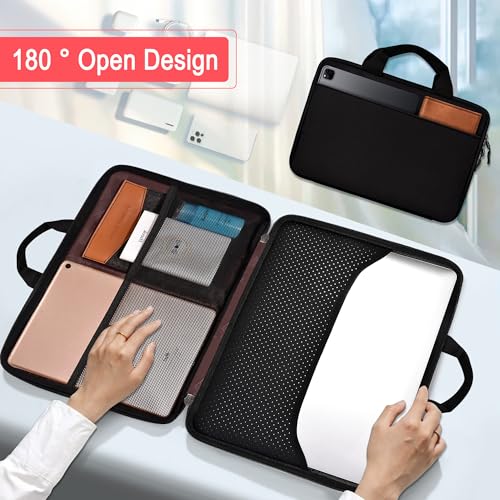 Hseok Laptop Case 13.3-14 Inch Sleeve,TSA Shockproof Computer Handbag,Compatible with MacBook Neo/Pro 14 M5/M4/M3/M2/M1,All Models 13.3" MacBook Air/Pro,XPS 13/14,Most 13-14 Notebooks,B01k01 - color: B01k01