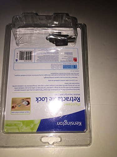 Kensington Microsaver Retractable Portable Notebook Lock & Cable/Security Device for Mac or PC - 64149