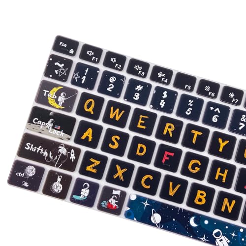 Silicone Keyboard Cover Skin for Dell Latitude 3000 3340 13.3"(2023)/ 5320 5330 5340 5350 13.3"/ 7320 7330 7340 7350,Space Man - color: Space Man
