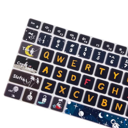 Silicone Keyboard Cover Skin for Dell Latitude 3000 3340 13.3"(2023)/ 5320 5330 5340 5350 13.3"/ 7320 7330 7340 7350,Space Man - color: Space Man