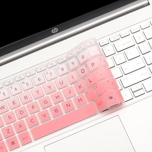 Keyboard Cover for HP OmniBook 5 AI 16" 16-ag 16-af 16-ba 16-bc Series 16z-ag100 16z-bc100 16-af1037nr 16-bc1047nr 16 inch Laptop Keyboard Skin (NOT FIT OmniBook 5 16-cf 16-bf 16-fb, OmniBook 3/7/X) - color: Ombrepink