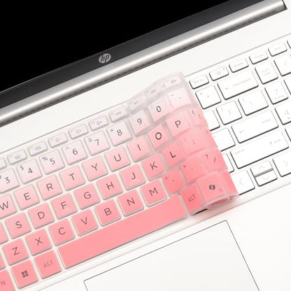 Keyboard Cover for HP OmniBook 5 AI 16" 16-ag 16-af 16-ba 16-bc Series 16z-ag100 16z-bc100 16-af1037nr 16-bc1047nr 16 inch Laptop Keyboard Skin (NOT FIT OmniBook 5 16-cf 16-bf 16-fb, OmniBook 3/7/X) - color: Ombrepink