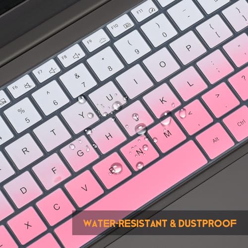Keyboard Cover Skin for 2025 2024 2023 Samsung Galaxy Book 5/4/3 360|Pro 360 15.6" 16", Galaxy Book 5/4/3 Ultra/Edge 16", NP960QHA NP750XGK NP750QHA NP754XQA Protector, Ombre Pink - color: Ombre Pink