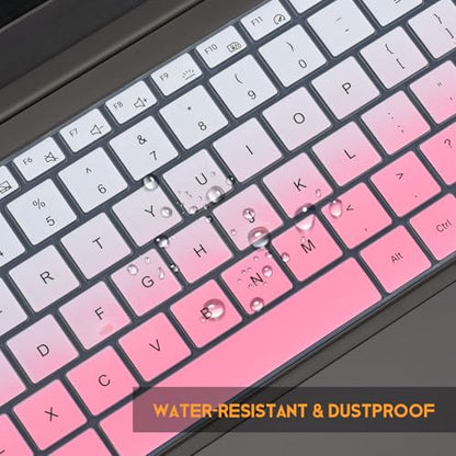 Keyboard Cover Skin for 2025 2024 2023 Samsung Galaxy Book 5/4/3 360|Pro 360 15.6" 16", Galaxy Book 5/4/3 Ultra/Edge 16", NP960QHA NP750XGK NP750QHA NP754XQA Protector, Ombre Pink - color: Ombre Pink