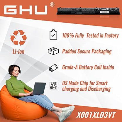 GHU RI04 RI04XL RI06XL Battery 38Wh 14.8V for HP ProBook 450 455 470 G3, Compatible with 805294-001