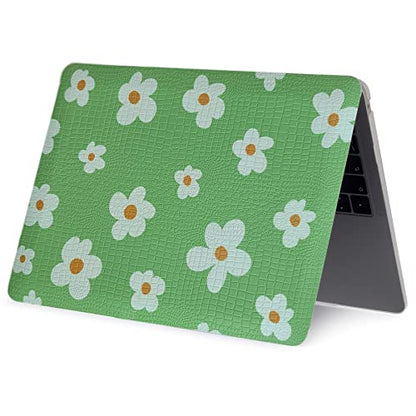LanBaiLan Compatible for MacBook Pro 13 inch with Touch Bar M2 2026 2025 2024 2023 2022-2016 A2338 M1 A2251 A2289 A2159 A1989 A1708 A1706, Laptop Hardshell Case and Keyboard Cover, Green Flower - color: Green Flower